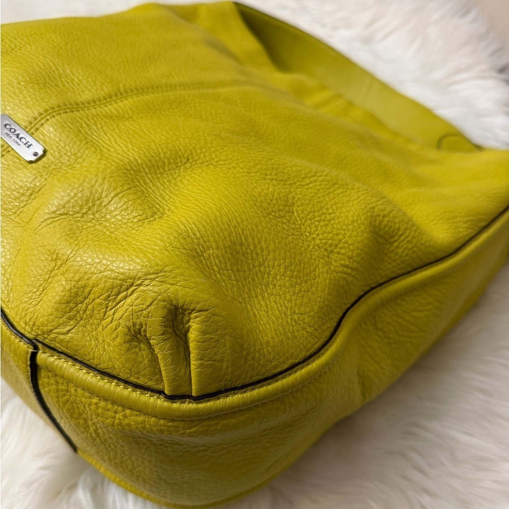Coach Vibrant Yellow Leather Hobo Bag - Picture 5 of 12